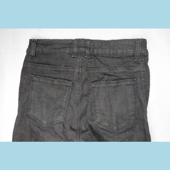 Love Moschino Womens Jeans Made in Italy 26 27/28 Stretch Slim Destroyed Denim - Picture 11 of 12